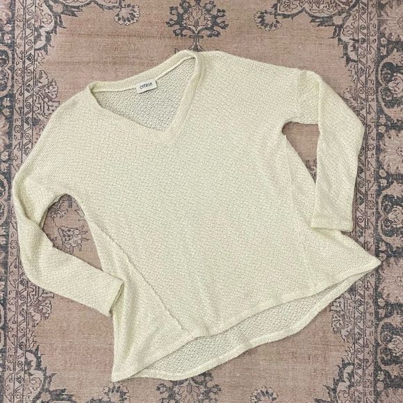 Cherish cream sweater, size S - Picture 1 of 3